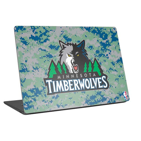NBA Minnesota Timberwolves Digi Camo Universal Laptop 12in (9.8 x 6.8in) Skin